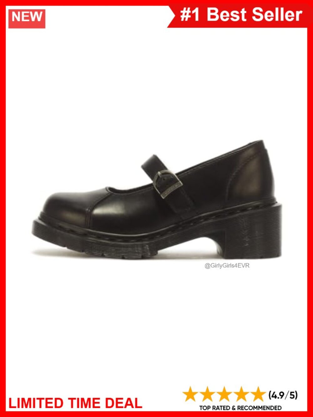 Dr. Martens Alderstone Mary Jane Leather Platform Pump